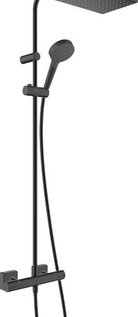 hansgrohe Vernis Shape Showerpipe 230 1jet mit Thermostat, Mattschwarz
