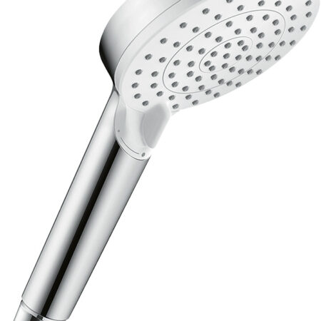 hansgrohe Crometta Handbrause 100 Vario EcoSmart+, Weiß/Chrom