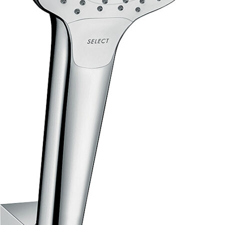 hansgrohe Croma Select E Brausehalterset 110 Vario mit Brauseschlauch 125 cm, Weiß/Chrom