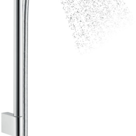 hansgrohe Crometta Brauseset 100 Vario EcoSmart mit Brausestange 65 cm, Weiß/Chrom