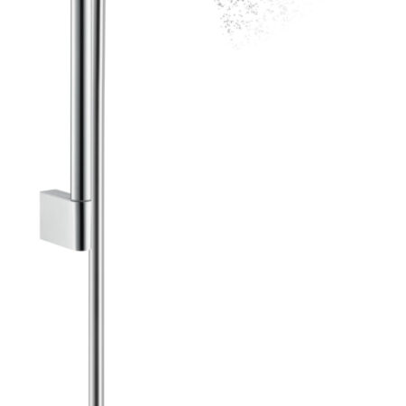 hansgrohe Crometta Brauseset 100 Vario EcoSmart mit Brausestange 90 cm, Weiß/Chrom