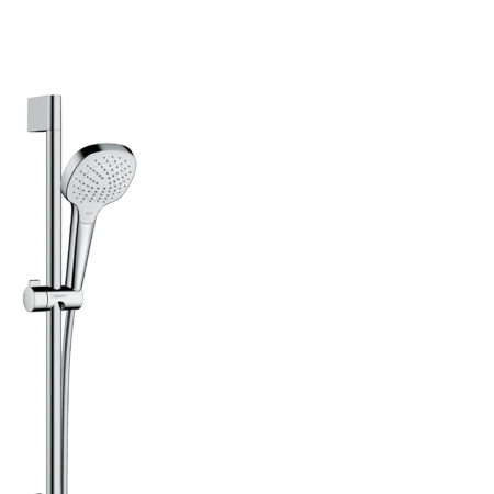 hansgrohe Croma Select E Brauseset 110 Vario mit Brausestange 65 cm, Weiß/Chrom