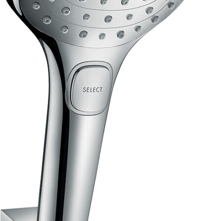 hansgrohe Raindance Select E Brausehalterset 120 3jet mit Brauseschlauch 125 cm, Chrom