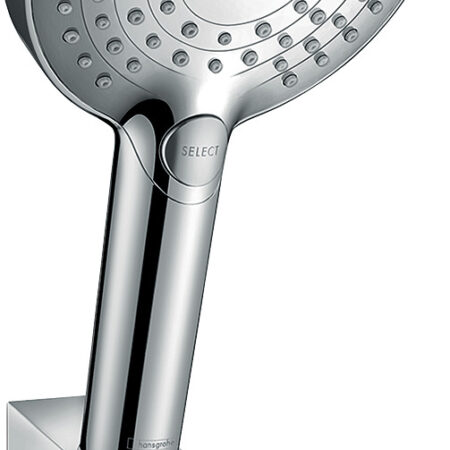 hansgrohe Raindance Select S Brausehalterset 120 3jet mit Brauseschlauch 125 cm, Chrom
