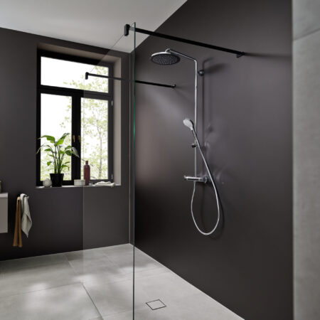 hansgrohe Croma Select S Showerpipe 280 1jet EcoSmart mit Thermostat, Chrom