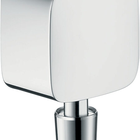 hansgrohe FixFit Wandanschluss mit Rückflussverhinderer und Kugelgelenk, Chrom