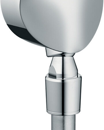 hansgrohe FixFit Wandanschluss E mit Rückflussverhinderer und Kugelgelenk, Chrom