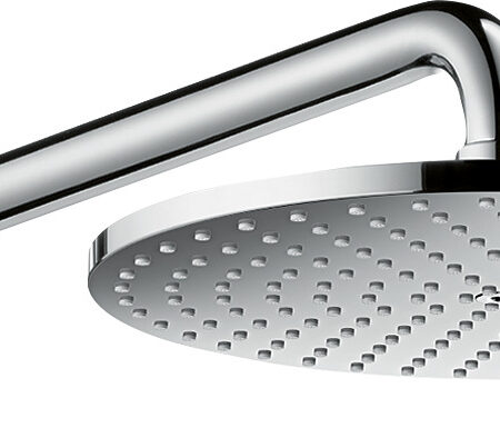 hansgrohe Raindance S Kopfbrause 240 1jet PowderRain mit Brausearm, Chrom