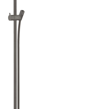 hansgrohe Unica Brausestange S Puro 90 cm mit Isiflex Brauseschlauch 160 cm, Brushed Black Chrome