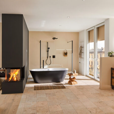 hansgrohe Unica Brausestange S Puro 90 cm mit Isiflex Brauseschlauch 160 cm, Mattschwarz