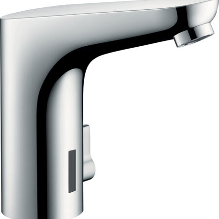 hansgrohe Focus Elektronik-Waschtischmischer 130 mit Temperaturregulierung Netzanschluss 230 V, Chrom