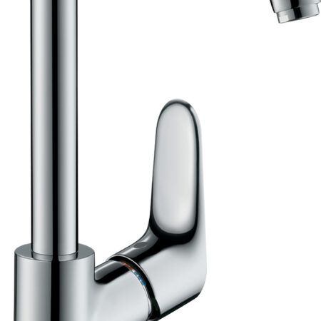 hansgrohe Focus Einhebel-Waschtischmischer 240 mit Schwenkauslauf und Zugstangen-Ablaufgarnitur, Chrom