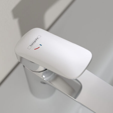 hansgrohe Focus Einhebel-Waschtischmischer 100 CoolStart mit Zugstangen-Ablaufgarnitur, Chrom