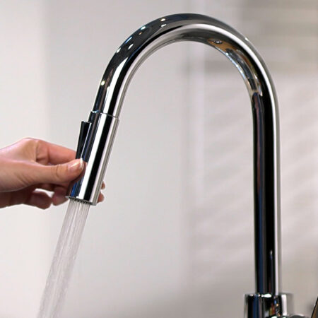 hansgrohe Focus M41 Einhebel-Küchenmischer 240, Ausziehbrause, 2jet, Chrom