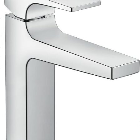 hansgrohe Metropol Einhebel-Waschtischmischer 110 mit Hebelgriff und Zugstangen-Ablaufgarnitur, Chrom