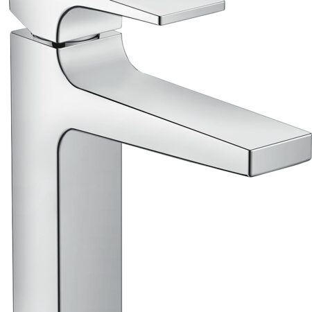 hansgrohe Metropol Einhebel-Waschtischmischer 110 mit Hebelgriff und Push-Open Ablaufgarnitur, Chrom