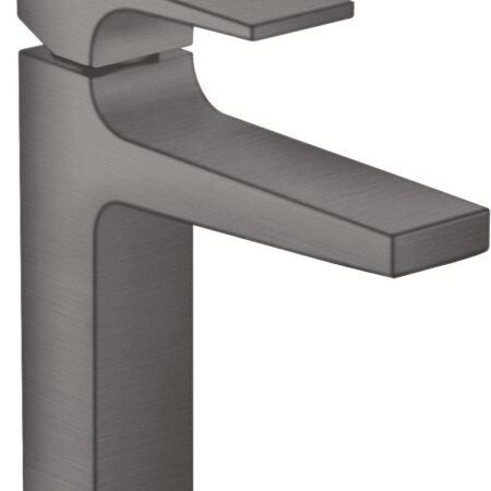 hansgrohe Metropol Einhebel-Waschtischmischer 110 mit Hebelgriff und Push-Open Ablaufgarnitur, Brushed Black Chrome
