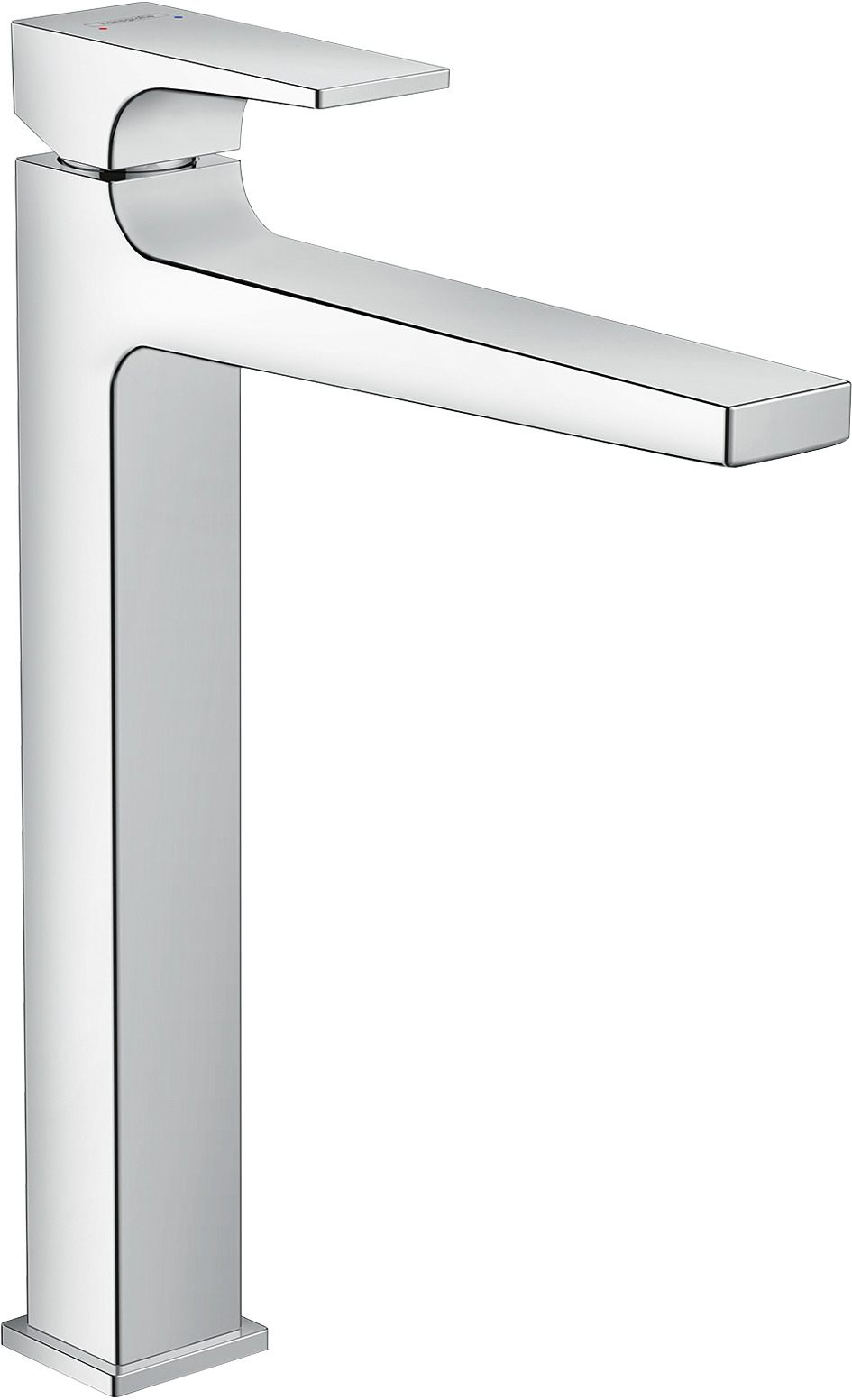 hansgrohe Metropol Einhebel-Waschtischmischer 260 mit Hebelgriff für Aufsatzwaschtische mit Push-Open Ablaufgarnitur, Chrom