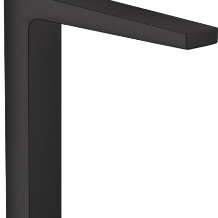 hansgrohe Metropol Einhebel-Waschtischmischer 260 mit Hebelgriff für Aufsatzwaschtische mit Push-Open Ablaufgarnitur, Mattschwarz