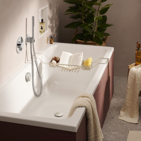 hansgrohe Exafill Fertigset chrom Wanneneinlauf, Ablauf- und Überlaufgarnitur