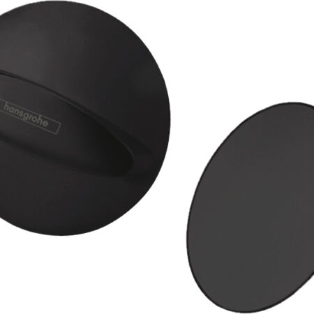 hansgrohe Flexaplus Fertigset Ablauf- und Überlaufgarnitur, Mattschwarz
