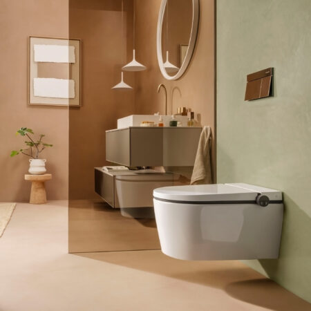 hansgrohe LavaPura Element S Wand-Dusch-WC Set AquaHelix Flush, SmartClean, HygieneEffect, Weiß