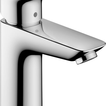 hansgrohe Logis Einhebel-Waschtischmischer 100 CoolStart mit Zugstangen-Ablaufgarnitur, Chrom