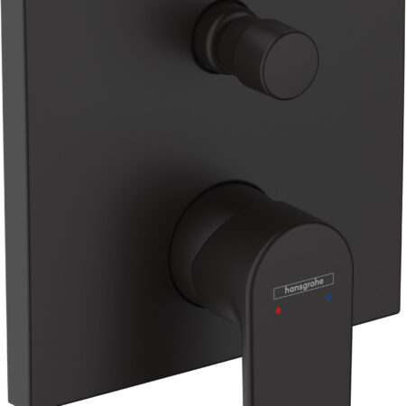 hansgrohe Vernis Shape Einhebel-Wannenmischer Unterputz für iBox universal, Mattschwarz
