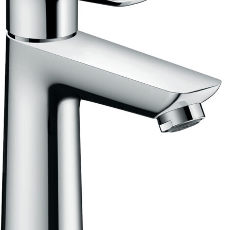 hansgrohe Talis E Einhebel-Waschtischmischer 110 CoolStart mit Zugstangen-Ablaufgarnitur, Chrom, PHASEOUT