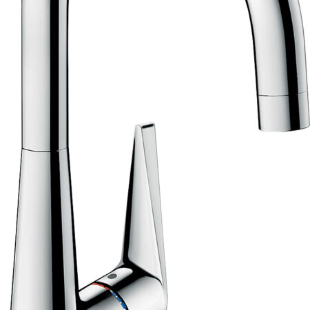 hansgrohe Talis M51 Einhebel-Küchenmischer 260, Niederdruck/offene Warmwasserbereiter, 1jet, Chrom