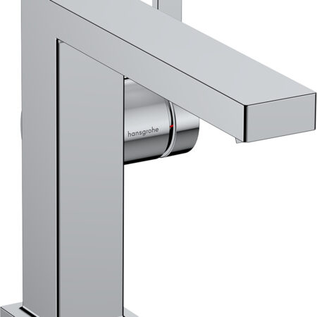 hansgrohe Tecturis E Einhebel-Waschtischmischer 110 Fine CoolStart EcoSmart+ mit Push-Open Ablaufgarnitur, Chrom