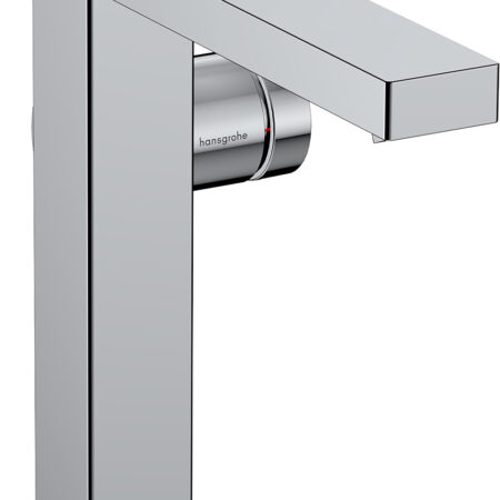hansgrohe Tecturis E Einhebel-Waschtischmischer 150 Fine CoolStart EcoSmart+ mit Push-Open Ablaufgarnitur, Chrom