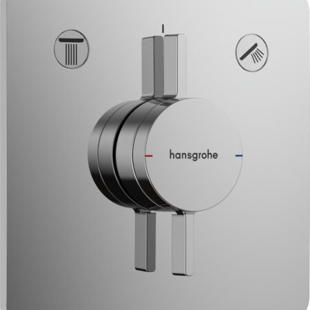 hansgrohe DuoTurn Q Mischer Unterputz für 2 Verbraucher, Chrom