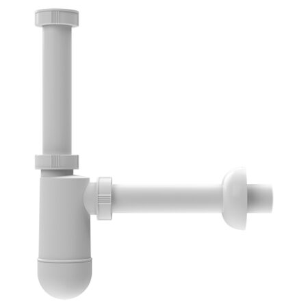 HL132/30 - Waschtisch-Siphon DN32x5/4" mit Rosette