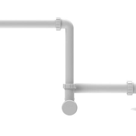 HL137N.1/30 - Waschtisch-Raumsparsiphon DN32x5/4" Abgang senkrecht