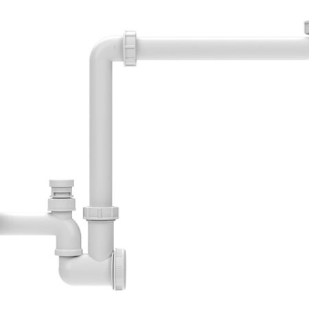 HL137N-BV/30 - Waschtisch-Raumsparsiphon DN32x5/4" mit Belüftungsventil