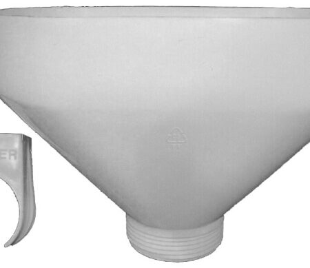 HL20 - Tropftrichter 6/4" mit Rohrschelle