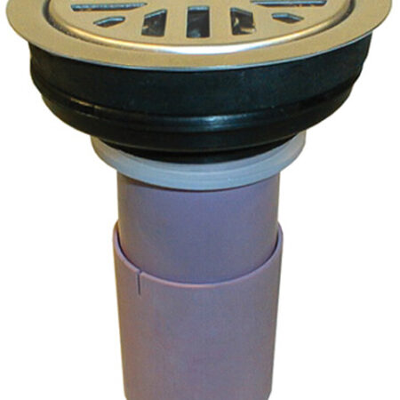 HL307 - Trichter d 110mm mit Edelstahlrost d 85mm und Rückflussstop