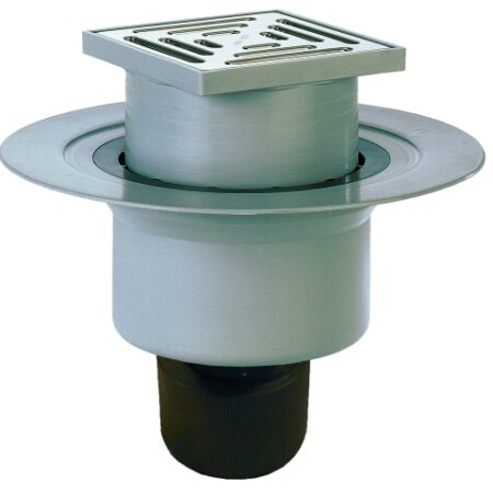 HL317 - Bodenablauf DN50/75/110 senkrecht 147x147mm / 138x138mm