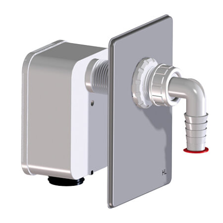 HL4000.1 - Komplettierset mit Einzelanschluss passend zu Waschgeräte-UP-Siphon HL4000.0