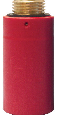 HL42R.MS - Baustopfen mit Messinggewinde 1/2", rot