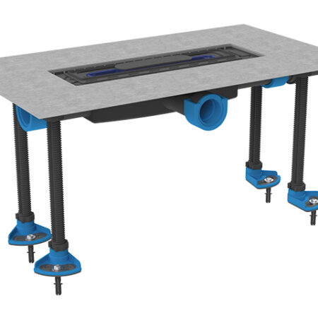 HL53FPrblue.0 - Duschrinne "Primus blue": Ablaufkörper, waagrecht flach, DN40