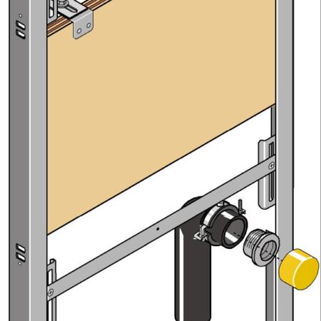 GE Huter Montageelement Ausgussbecken AP W-Arm., Massiv/Trocken/Vor-und Inwand