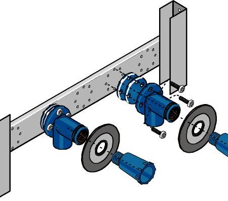 GE Huter Montageelem. AP-Armaturen fuer Trockenbau, Vor- und Inwand