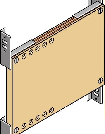 GE Huter Befestigungsplatte fuer mittelschwere Lasten 40 x 44cm
