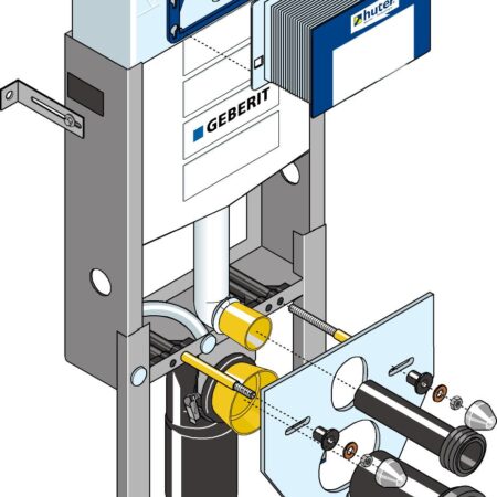 GE Huter Montageelement WWC UP320 oekoBox VE 10 Stk. HU-WC1010-G