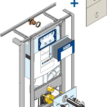 GE Huter Montageelement WWC UP320 Reno fuer Massivbau, mit Beplankung