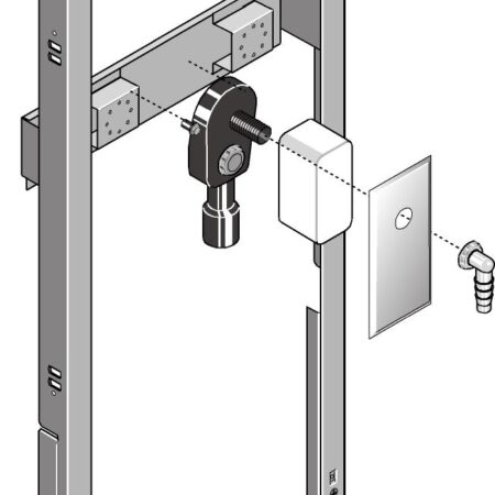 GE Huter Montageelement Wasch-u Spuelm. f. Massiv-und Trockenbau, Vor- u Inwand
