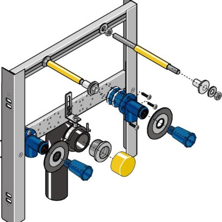 GE Huter Montageelement WT f Einlocharm. fuer Trockenbau, Inwand
