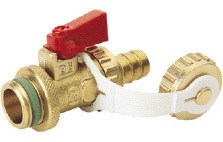 KFE-Kugelhahn 1/2"m.Kappe u.Tuelle Fig.26504IM